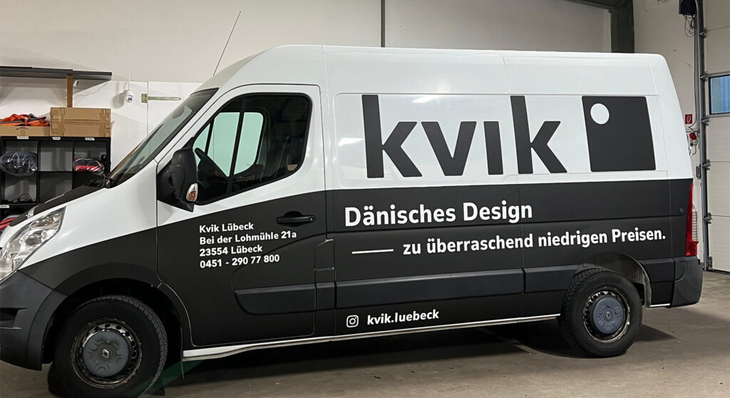 Referenzbild - Transportbeschriftung für Kvik Lübeck