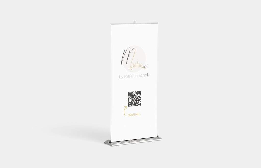 Referenzbild - RollUp-Banner von Marli Lashes