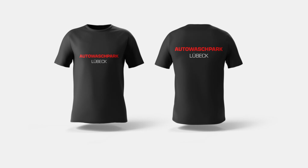 Referenzbild - Textildruck, beidseitig bedruckt für den Autowaschpark Lübeck